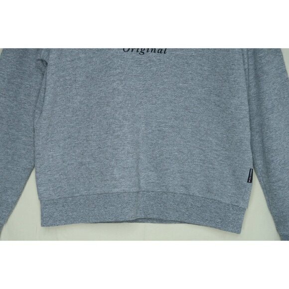 Ben Sherman Crew Neck Pullover Sweatshirt Gray Spell Out Logo Long Sleeves Large - Picture 3 of 8